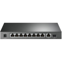 Jungiklis, TP-LINK, TL-SG1210P, darbalaukis / stovas, 9x10Base-T / 100Base-TX / 1000Base-T, 1xSFP, PoE+ prievadai 8, TL-