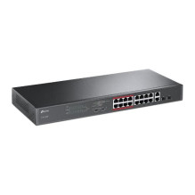 Switch, TP-LINK, Desktop / pedestal, 16x10Base-T / 100Base-TX, 2x10 / 100 / 1000BASE-T / SFP combo, PoE+ ports 16, 192 W