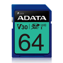 MEMORY SDXC 64GB V30 / ASDX64GUI3V30S-R ADATA