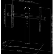 TELEVIZORIAUS ACC STALO MOUNT BLACK / FPMA-D1250BLACK NEOMOUNTS