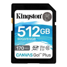 MEMORY SDXC 512GB UHS-I / SDG3 / 512GB KINGSTON