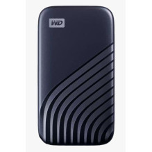 External SSD, WESTERN DIGITAL, My Passport, 500GB, USB-C, Write speed 1000 MBytes / sec, Read speed 1050 MBytes / sec, P