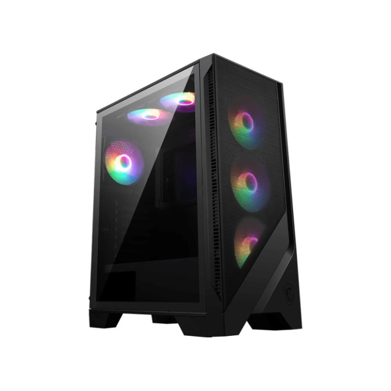 Case, MSI, MAG FORGE 120A AIRFLOW, MidiTower, Not included, ATX, MicroATX, MiniITX, Colour Black, MAGFORGE120AAIRFLOW