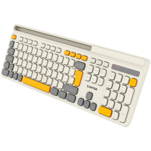 CANYON klaviatūra HKB-W03 EN AAA belaidė smėlio spalvos