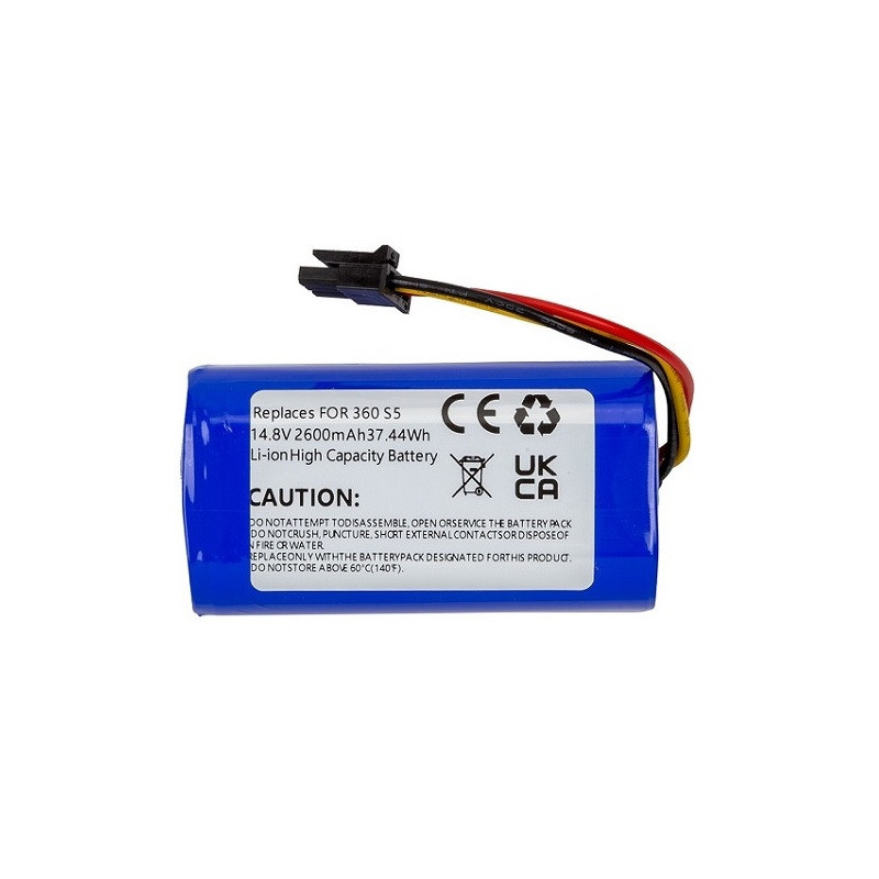 Battery for 360 Robot S5, 14.8V, 2.6Ah, Li-ion