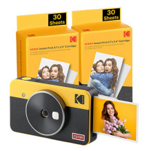Kodak Mini Shot 2 Retro C210ry60 Portable Wireless Instant Camera And Photo Bundle 2.1x3.4
