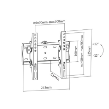 Gembird WM-42T-02 TV mount 106.7 cm (42&quot;) Black