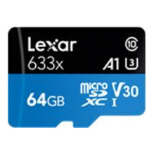 MEMORY MICRO SDXC 64GB UHS-I / W / ADAPTER LSDMI64GBB633A LEXAR