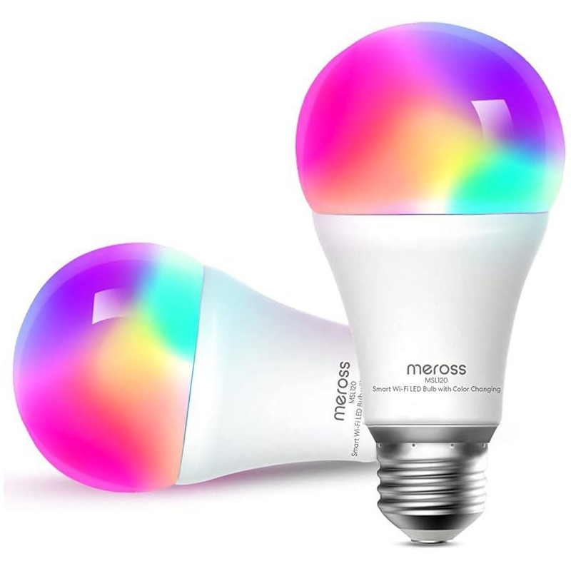 Smart Light Bulb, MEROSS, Power consumption 9 Watts, 200-240V, Beam angle 180 degrees, MSL120DAHK-EU
