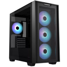 Case, ASUS, A21 PLUS, MidiTower, Case product features Transparent panel, Not included, MicroATX, MiniITX, Colour Black,
