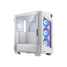 Case, MSI, MPG VELOX 100R WHITE, MidiTower, Case product features Transparent panel, Not included, Colour White, MPGVELO