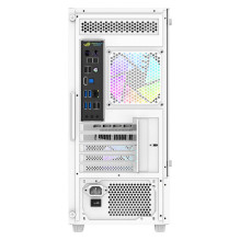 Aigo E330M kompiuterio dėklas + 4 argb ventiliatoriai (balti)
