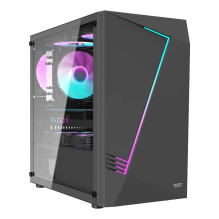 Computer case Aigo AL390 + RGB fan (black)