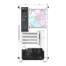 Kompiuterio dėklas Aigo AL390 + RGB ventiliatorius (baltas)