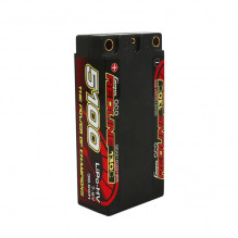 Battery Gens Ace Redline Series 5100mAh 7.6V 130C 2S2P Hard Case HV Lipo