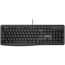 CANYON klaviatūra KB-50 EN Slim Wired Black