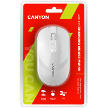 CANYON mouse MW-18 EU Wireless Charge Pearl White