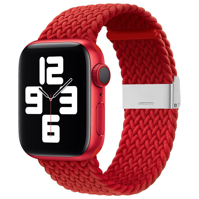 Braided Fabric Strap for Watch 38mm-40mm red