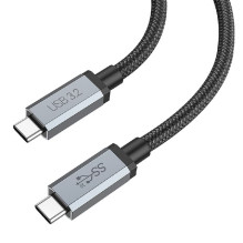 USB cable HOCO US06 &quot;USB-C (Type-C) to USB-C (Type-C)&quot; (100W 5A) 1m black