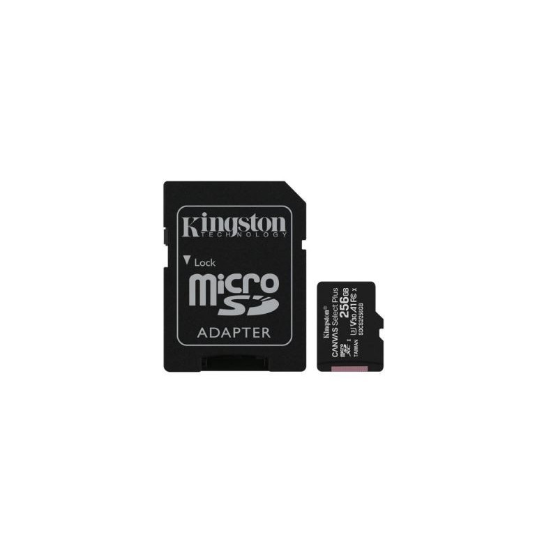 Memory card Kingston Canvas Select Plus MicroSD 256GB (class10 UHS-I 100MB / S) + SD Adapter