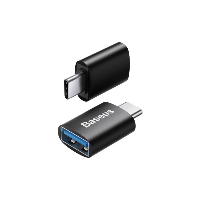 Adapter BASEUS (ZJJQ000001) from Type-C to USB (OTG) black