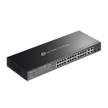 TP-LINK Omada 24-Port 10/ 100Mbps + 4-Port Gigabit Smart Switch with 24-Port PoE+