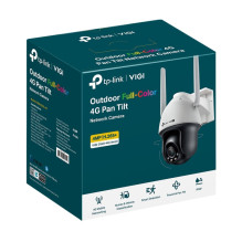 TP-LINK VIGI 4MP Outdoor Full-Color 4G Pan Tilt Network Camera, 4 mm