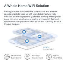 MERCUSYS AX3000 Whole Home Mesh WiFi 6 System Halo H80X, 3 pack