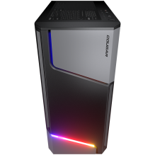 COUGAR | MX360 RGB | PC Case | Mid Tower / Metal Front Panel with ARGB strips / 1 x ARGB Fan / TG Left Panel