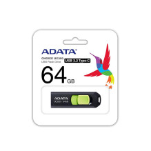 ATMINTIES DISKO BLYSTĖ USB-C 64GB / ACHO-UC300-64G-RBK / GN ADATA