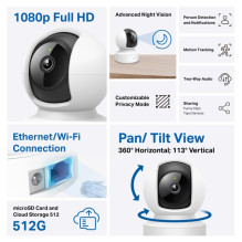 TP-LINK Pan/ Tilt Home Security Camera Tapo C202