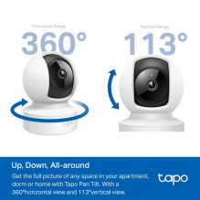 TP-LINK Pan/ Tilt Home Security Camera Tapo C202