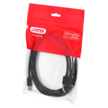 UNITEK Y-C420GBK USB laidas USB 2.0 3 m USB A USB B Juodas