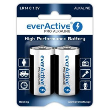 Šarminės baterijos everActive Pro Alkaline LR14 C - lizdinė plokštelė - 2 vnt