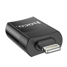 Adapter Hoco UA17 Lightning to USB-A black