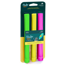 3Doodler Start 3DS-ECO-MIX4-75 3D spausdinimo medžiaga Kompostuojamas plastikas Žalia, Rožinė, Geltona 1 g