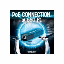 Intellinet Gigabit didelės galios PoE+ plėstuvo kartotuvas, IEEE 802.3at / af Maitinimas per Ethernet (PoE+ / PoE), meta