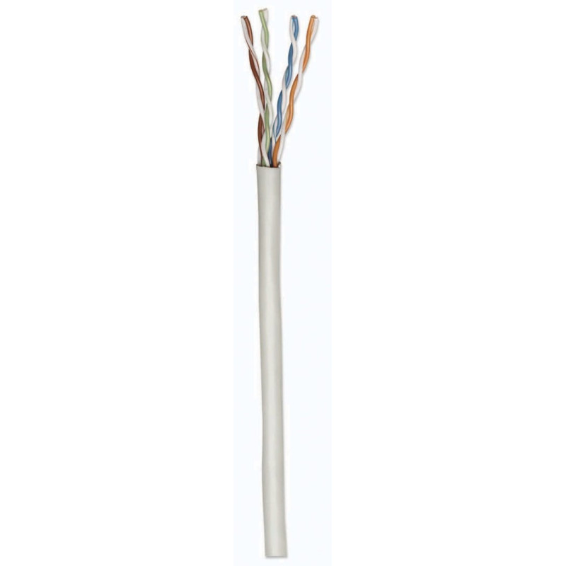 Intellinet Network Bulk Cat6 Cable, 23 AWG, Solid Wire, 305m, Grey, Copper, U / UTP, Box