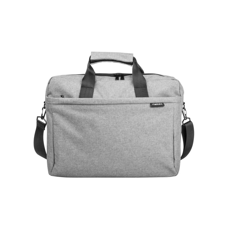 NATEC Mustela notebook case 39.6 cm (15.6&quot;) Messenger case Grey