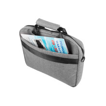 NATEC Mustela notebook case 39.6 cm (15.6&quot;) Messenger case Grey