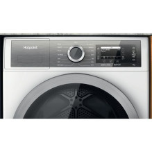 Hotpoint H8 D94WB EU būgninė džiovykla Laisvai pastatoma priekinė apkrova 9 kg A+++ Balta