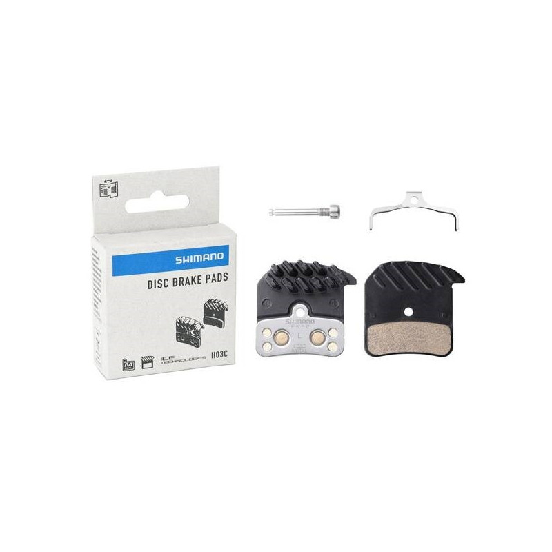 Shimano H03C 4-piston disc brake pads with heat sink