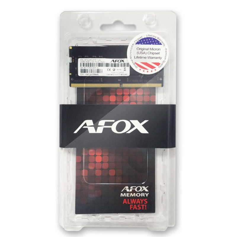 AFOX AFSD48VH1P 8GB DDR4 2133MHz SODIMM modulis