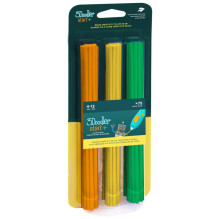 3Doodler Start 3DS-ECO-MIX2-75 3D printing material Compostable plastic Green, Orange, Yellow 1 g