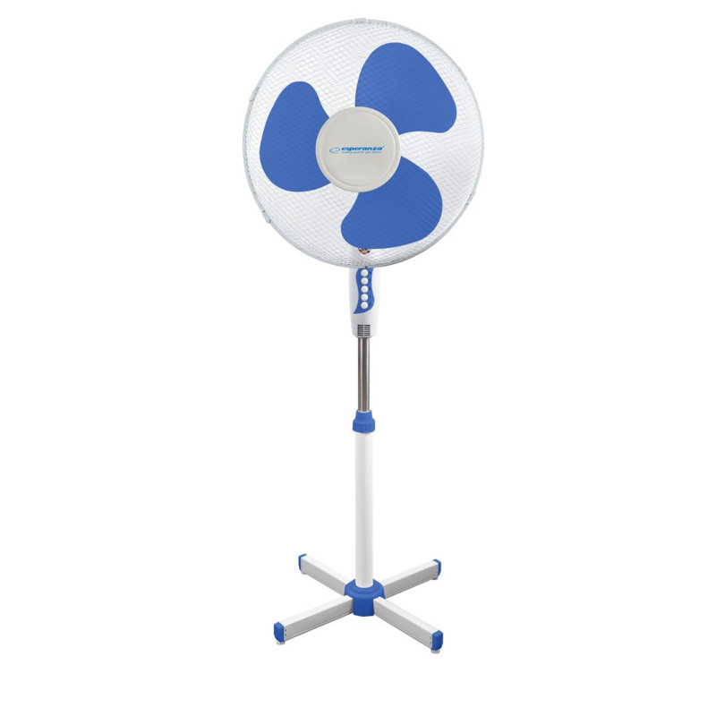 Esperanza EHF001WB, 16 '' standing fan, White / Blue