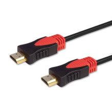 Savio CL-95 HDMI laidas 1,5 m HDMI A tipas (Standartinis) Juoda, Raudona