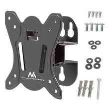 Maclean MC-415 TV Monitor Wall Mount 13&quot;-32&quot; 30kg Tilt Rotate max. VESA 100x100 30kg Black Slim Universal Powd