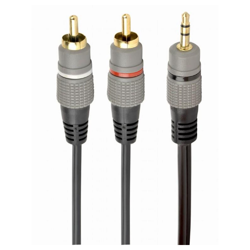 CABLE AUDIO 3.5MM TO 2RCA 1.5M/ GOLD CCA-352-1.5M GEMBIRD