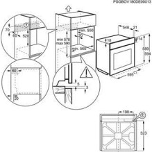 Electrolux EOE7P31X 72 L 3480 W A+ juodas, nerūdijantis plienas