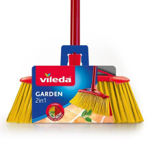 Broom VILEDA 2in1 Garden Outdoor (red / yellow)